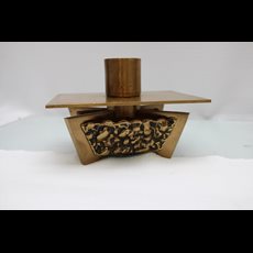 2 1/2" Bronze Altar Candlesticks SKU C073-004